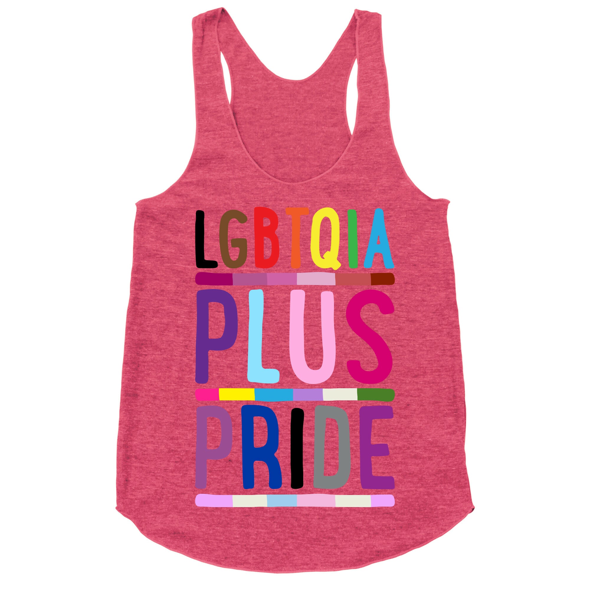 LGBTQIA Plus Pride Racerback Tank